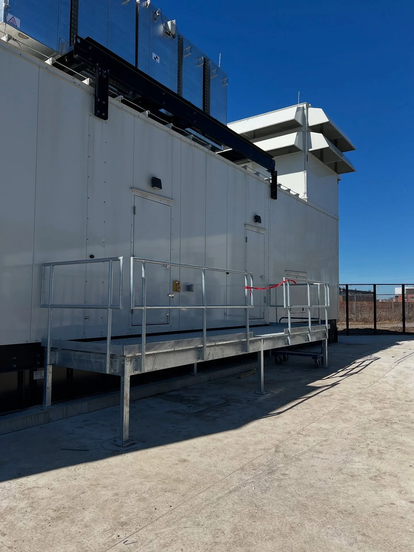 A pair of the many generator platforms the UCMF team put together for Stack Infrastructure Toronto. 
&bull;
Built to last our brutal winters with galvanized steel
&bull;
UCMF
#Ironwork #MetalFabrication #CustomMetalwork #CWBcertified #TorontoIronwork