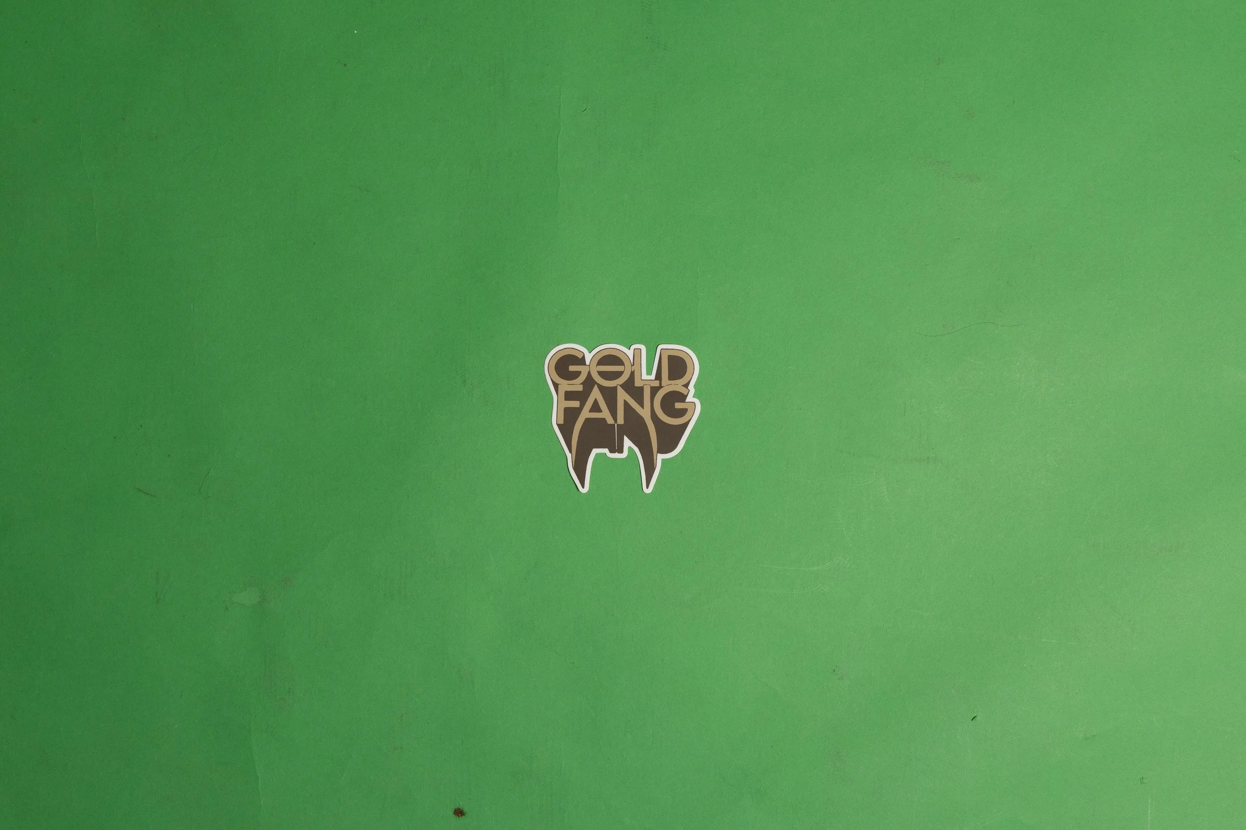Gold Fang Sticker