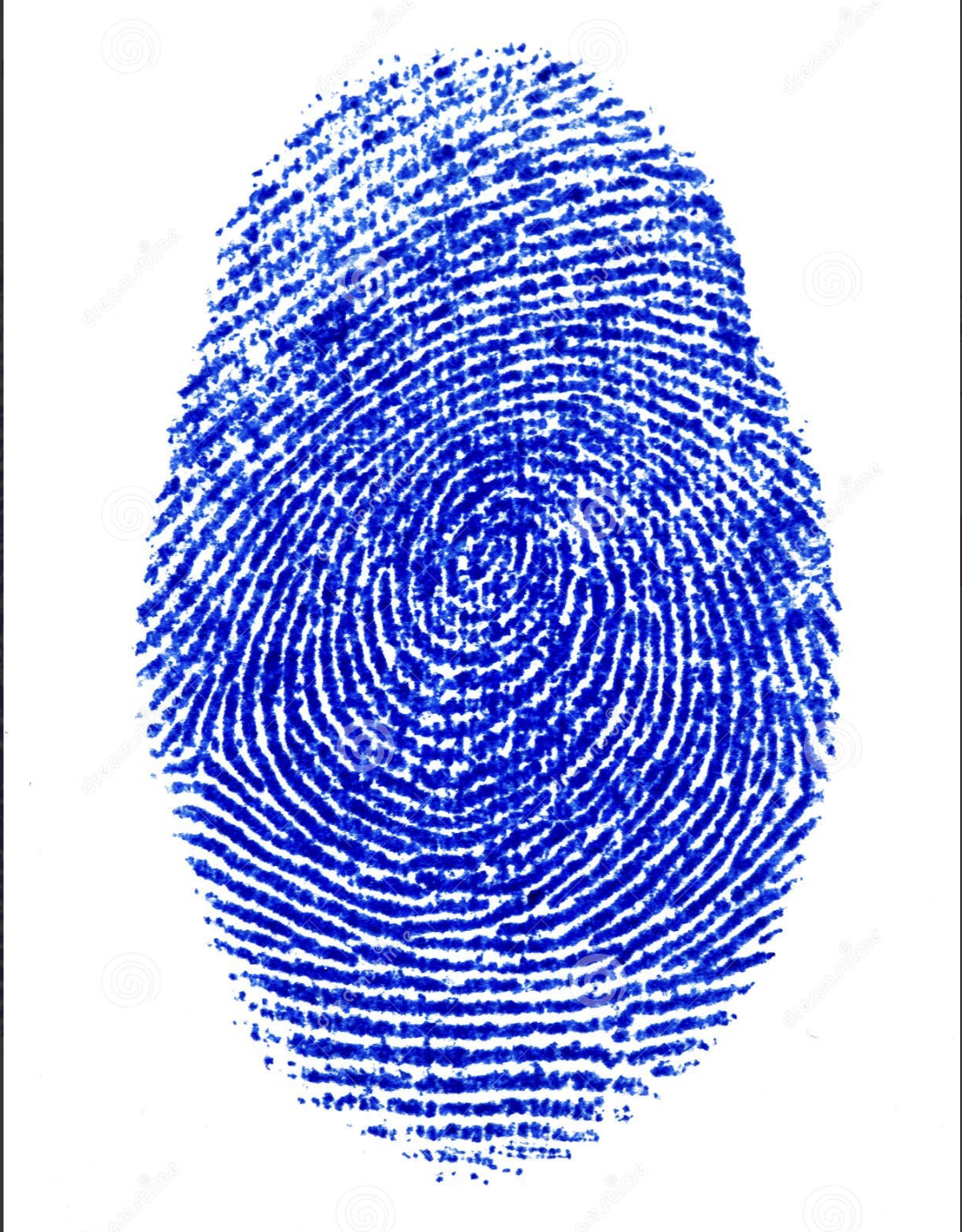 Ink fingerprint