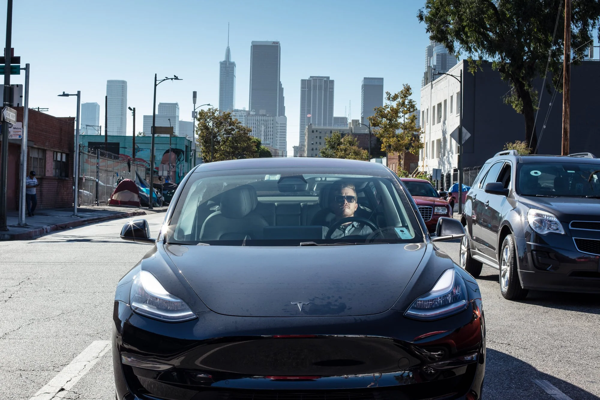 Black Tesla, Skid Row Los Angeles - 2019