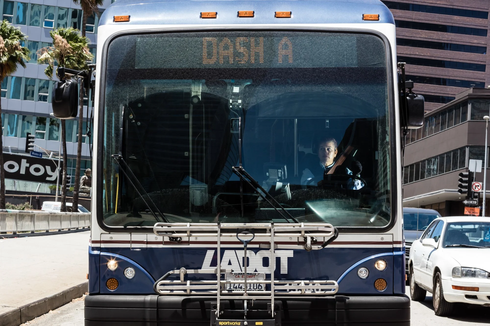 Blue Bus, Downtown Los Angeles - 2019