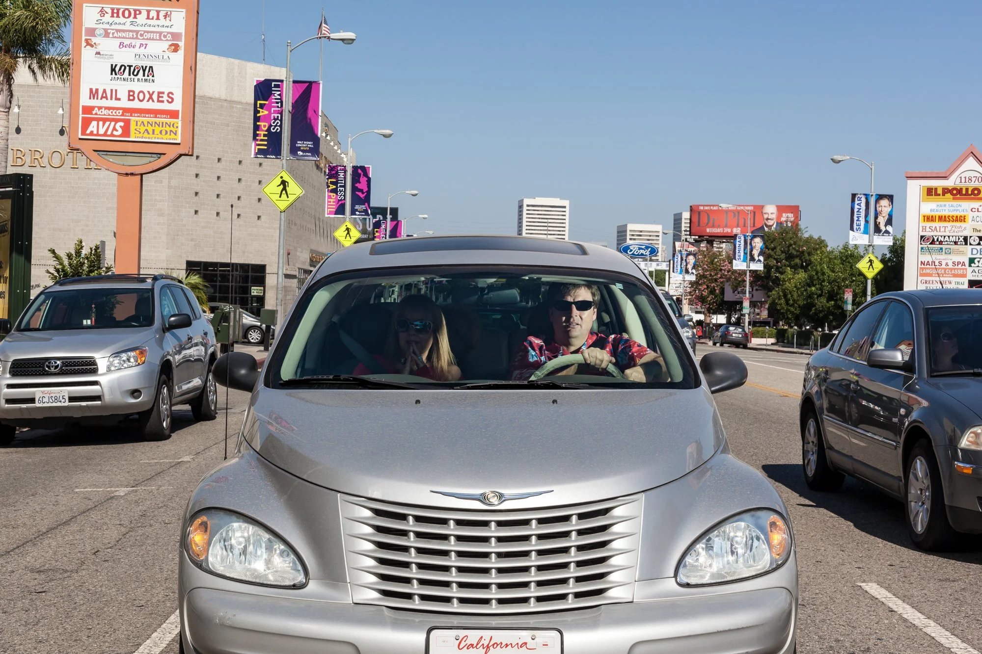 Silver Chrysler, Sawtelle - 2012