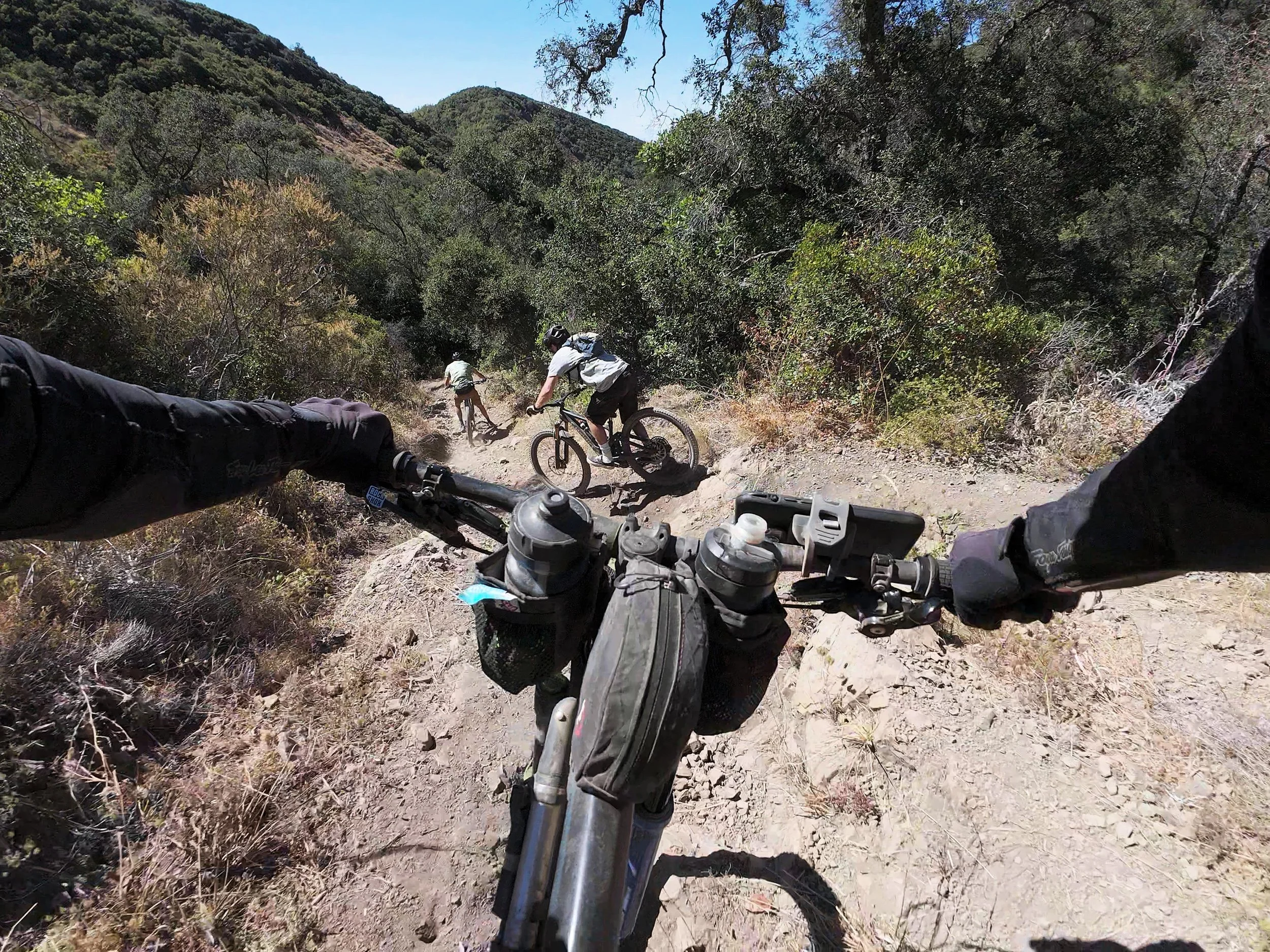 Descending Joplin, the second singletrack of the route, an advanced trail.