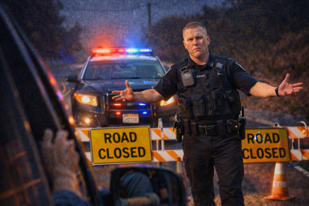 “Is this road closed?”