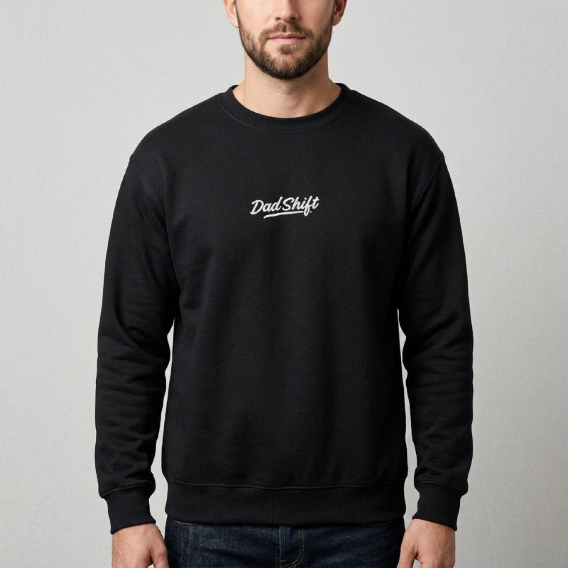 Dad Shift Embroidered Sweatshirt