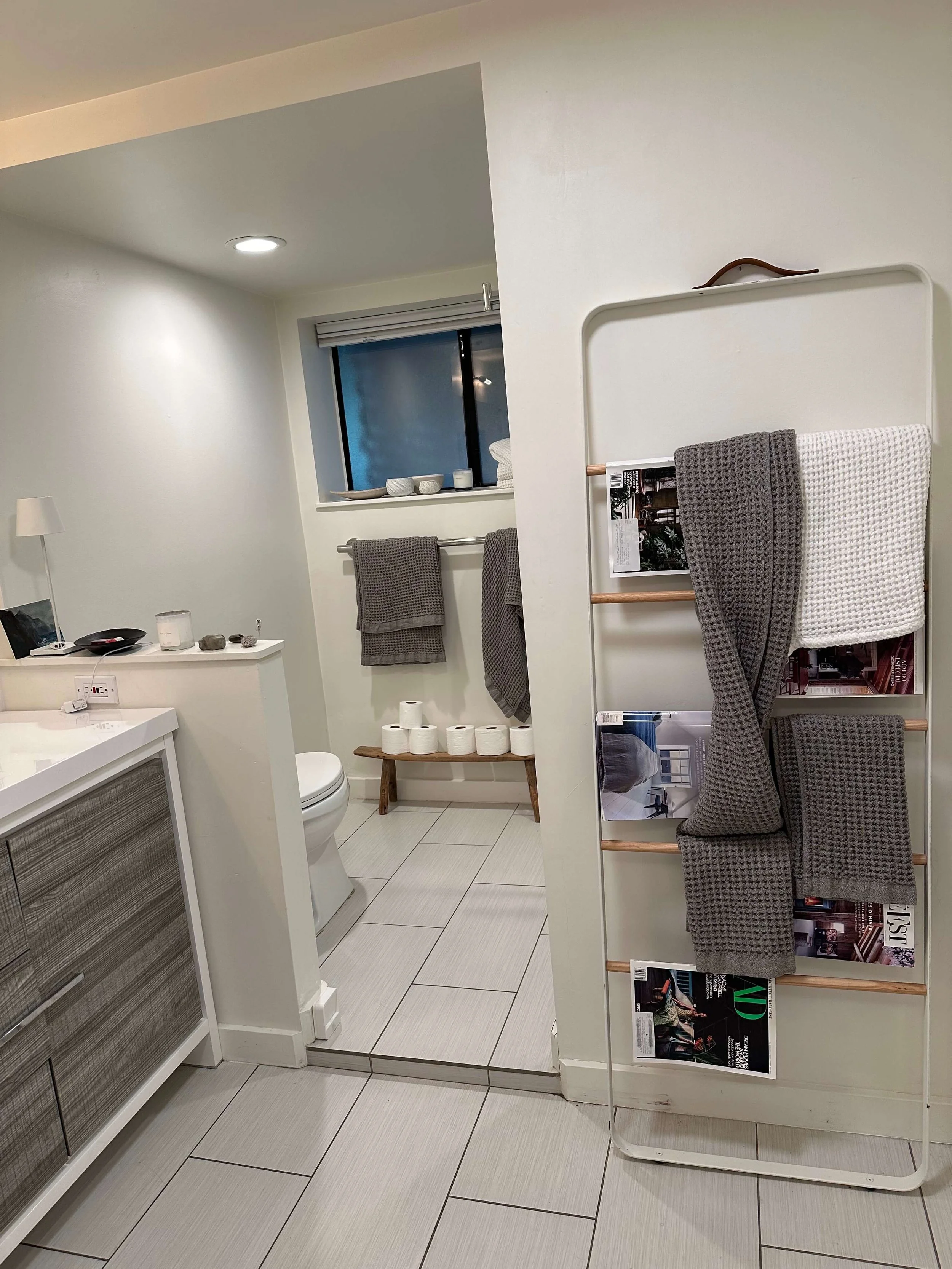 Sparkling clean bathroom after Hausthetic professional cleaning San Francisco