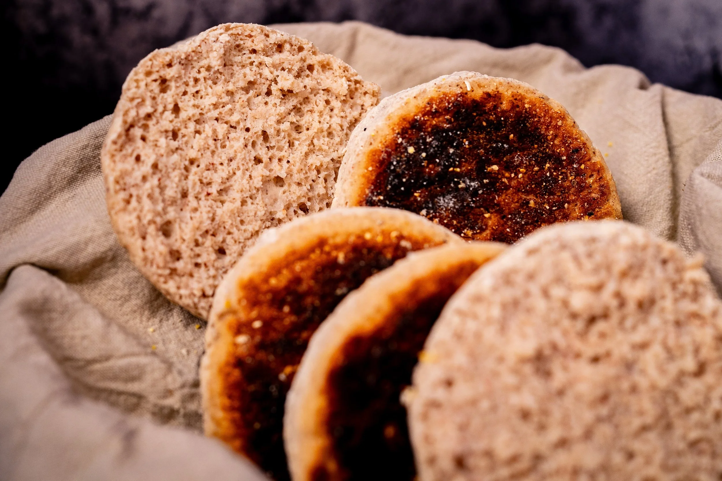 Basket of English Muffins with Hero Crumb Shot Wide.jpg