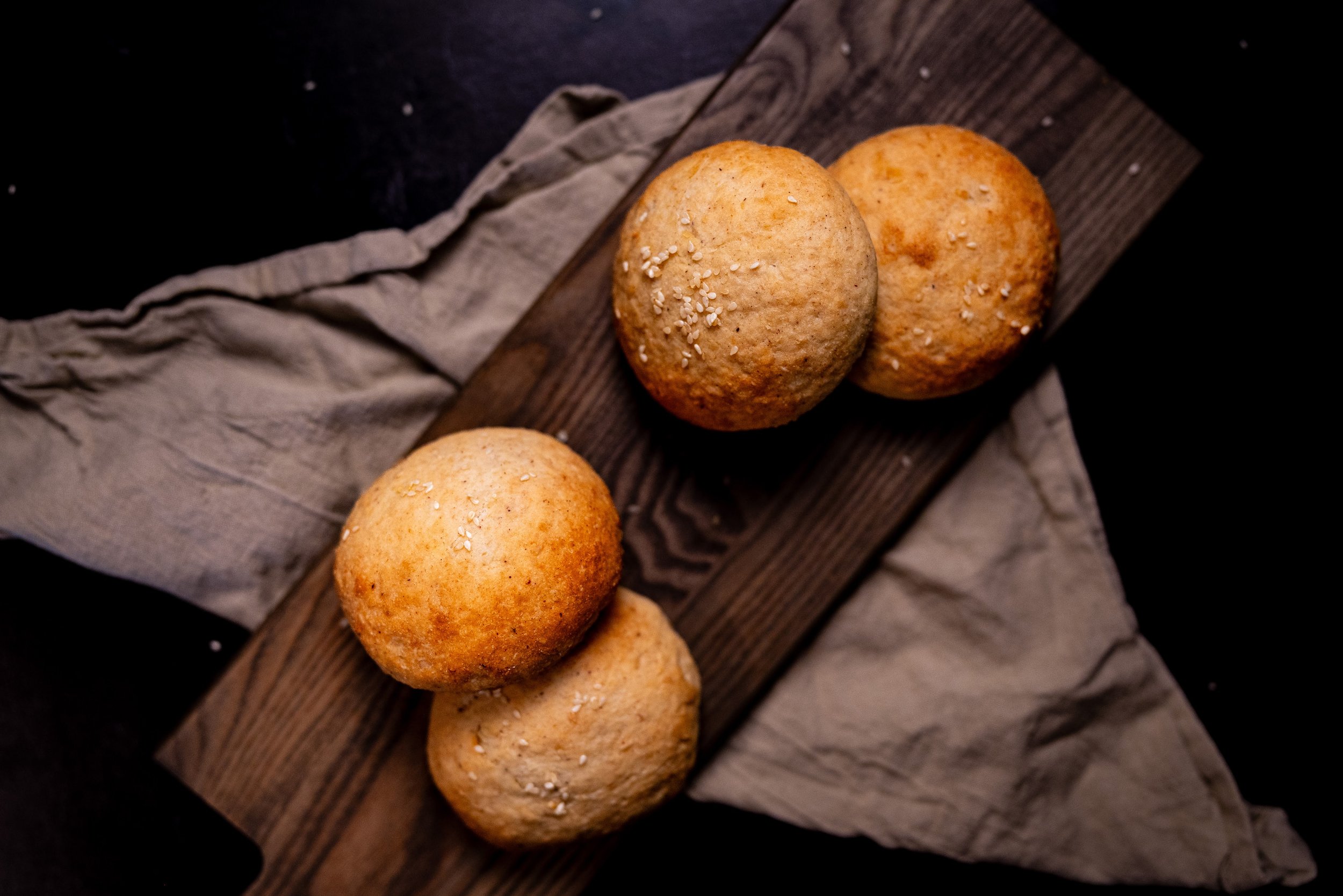 Vegan Brioche Buns on Board Overhead.jpg