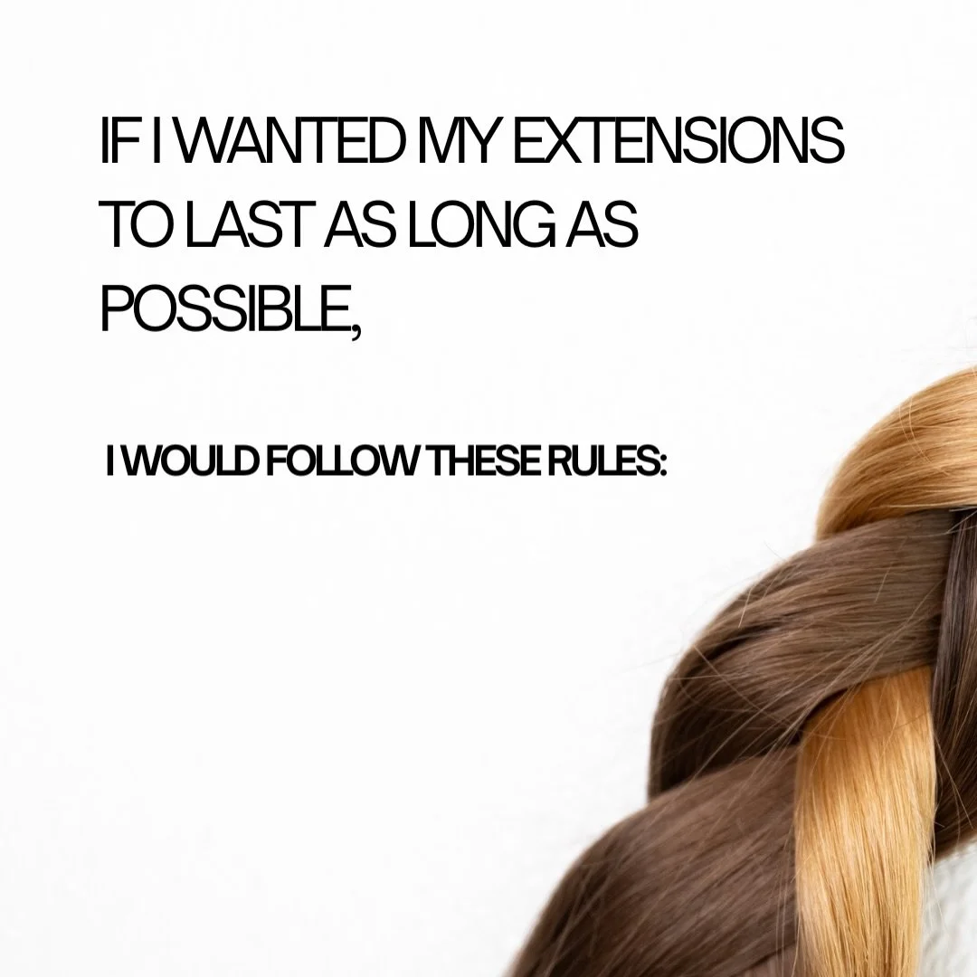 If I can share this like a friend to a frien🤍

Hair extensions are not your natural hair. They don&rsquo;t grow, they don&rsquo;t receive nutrients, and they rely fully on how you care for them at home.
Beautiful, high-quality hair is only one part 