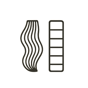 custom hair matching icon illustration in thin black line art