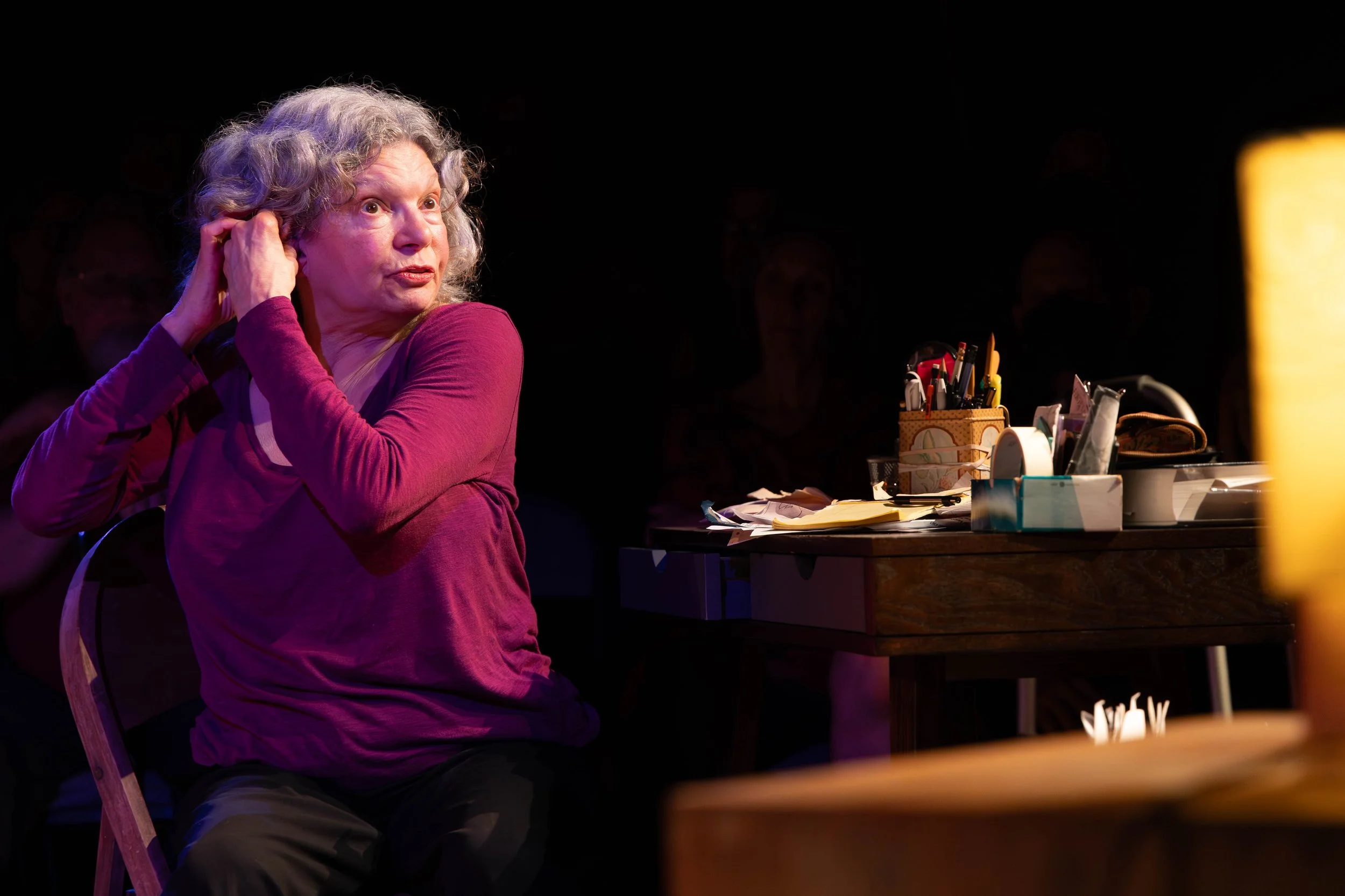 "For some reason we've never done that. Some idea she has about privacy..."