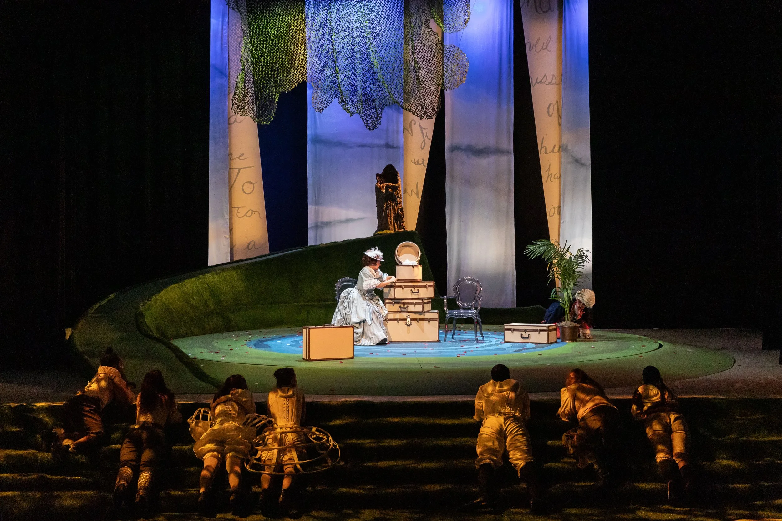 "...she gently pressed the life out of a fly."