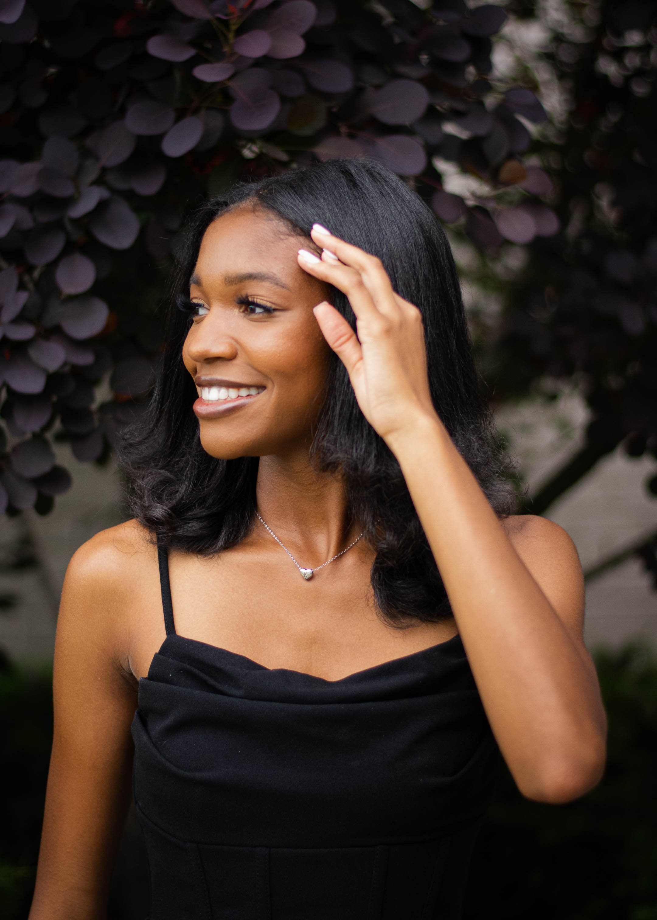 local senior portrait session natural posing