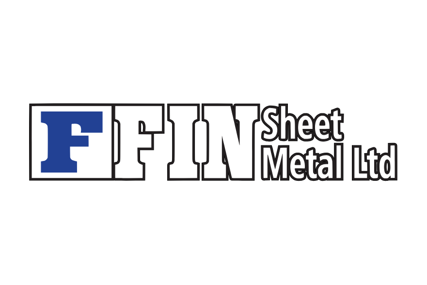 Logo of FFIN Sheet Metal Ltd featuring bold text with a stylized large blue 'F' next to the words 'FIN Sheet Metal Ltd'.