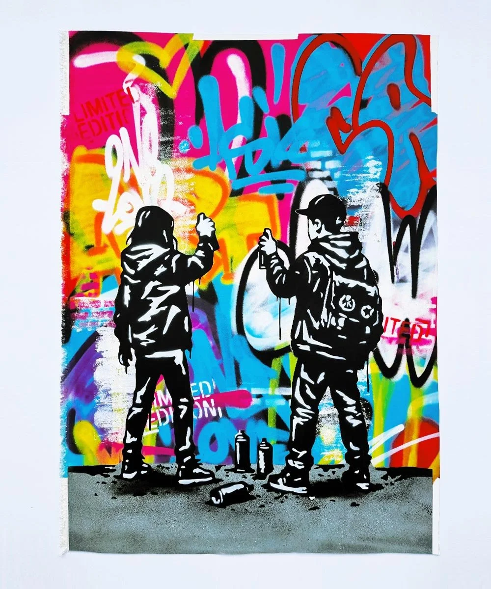 asko art 2 vandals couple street art graffiti painting on canvaskopie.jpg