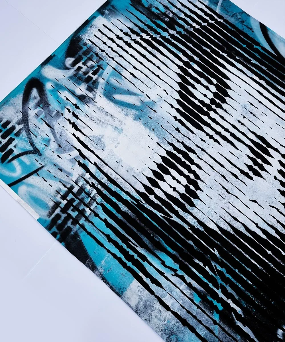 asko art modern contemporary art blue monochrome line portrait 4.jpg