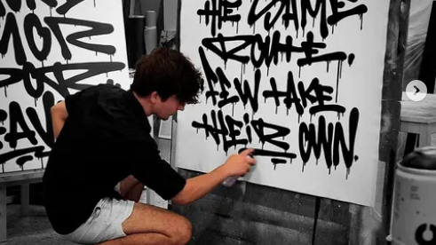 Artists Who Blend Traditional Painting With Modern Graffiti Techniques