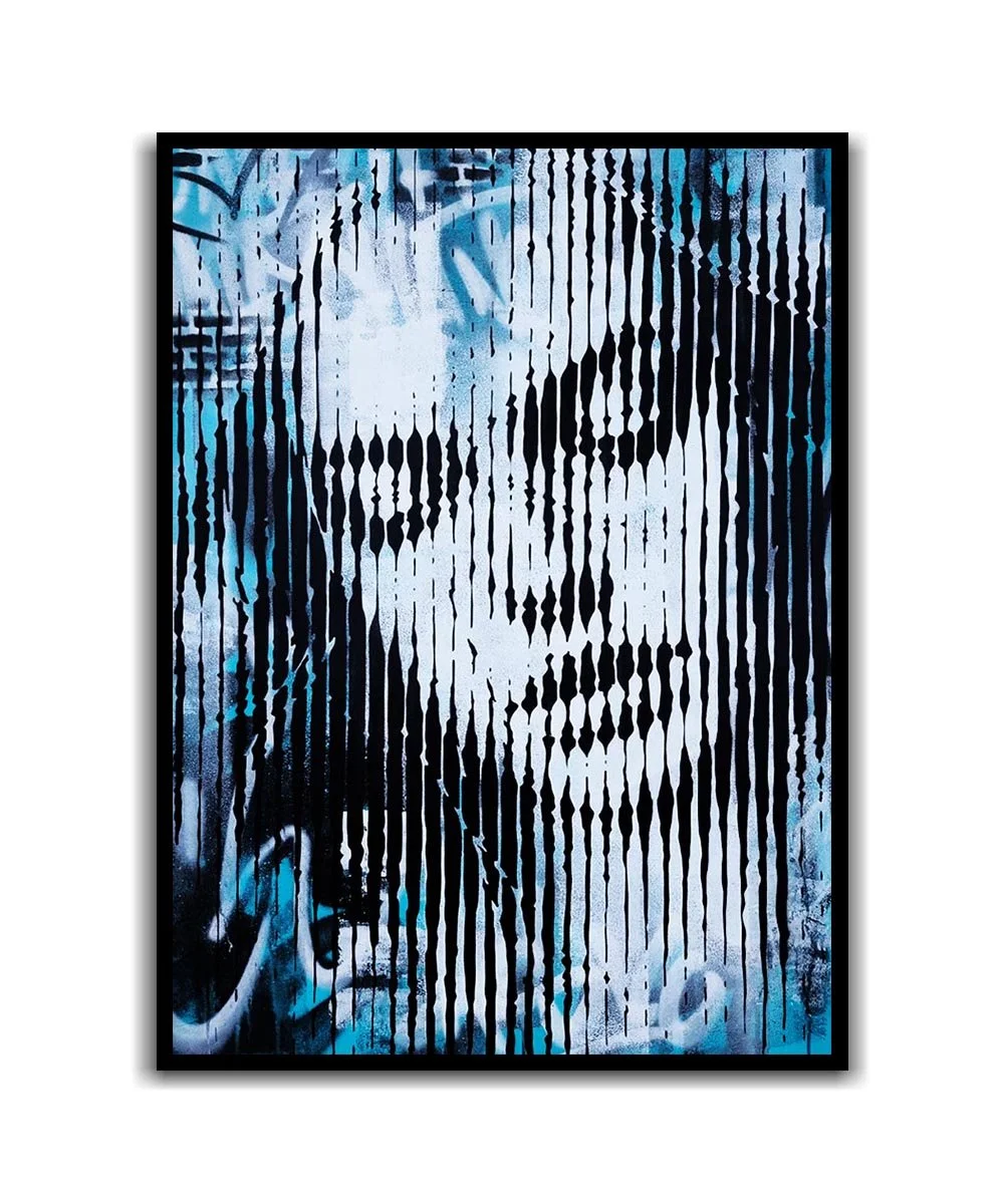 asko art modern contemporary art blue monochrome line portrait 2.jpg