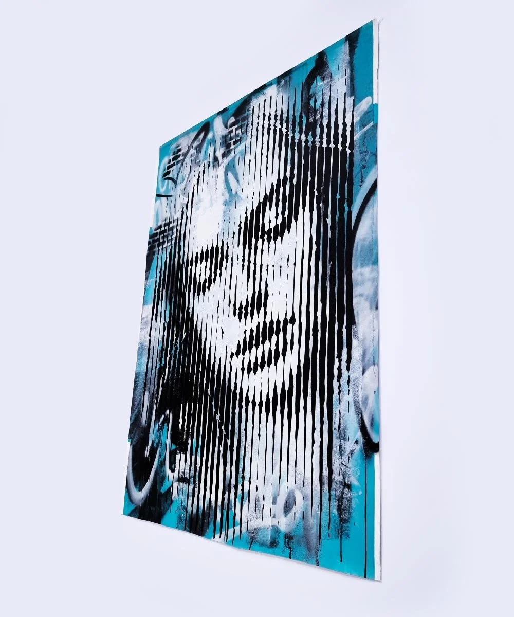 asko art modern contemporary art blue monochrome line portrait 3.jpg