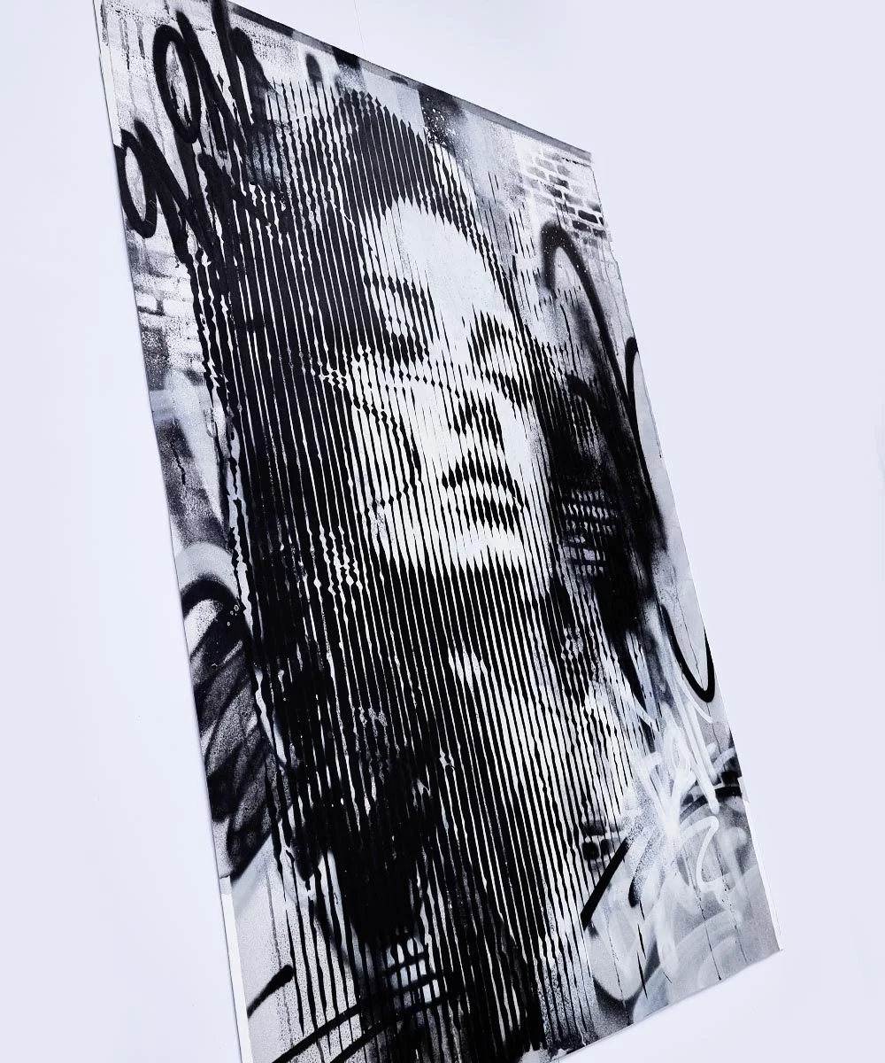 asko art line portrait urban contemporary art on canvas 4.jpg