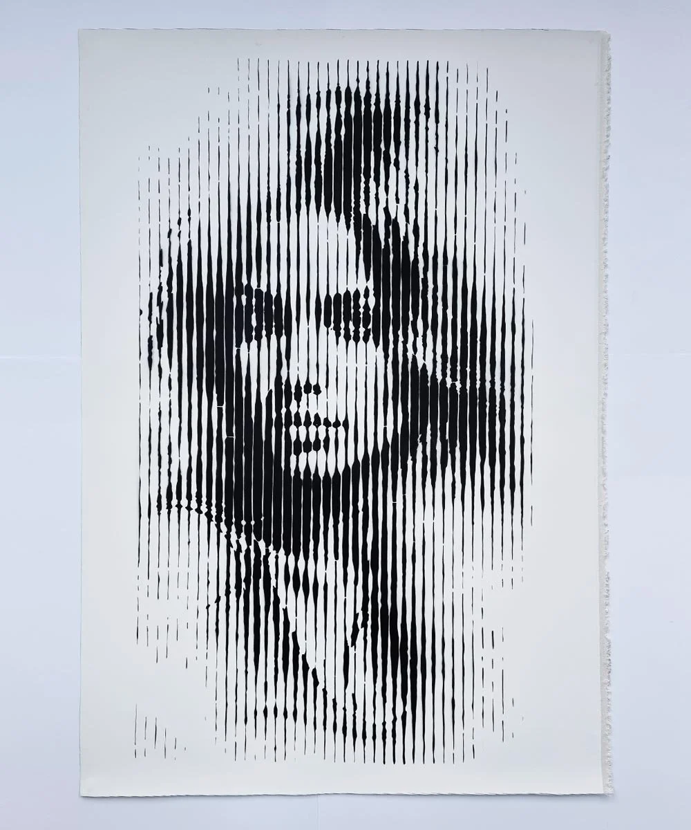 asko art modern contemporary art monochrome portrait line art .jpg