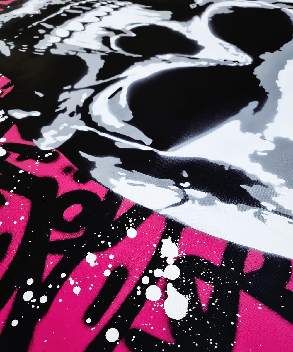 asko art skull pink graffiti stencil art 11.jpg