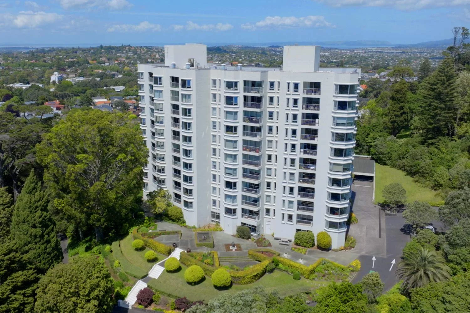 Aerial view of The Pines