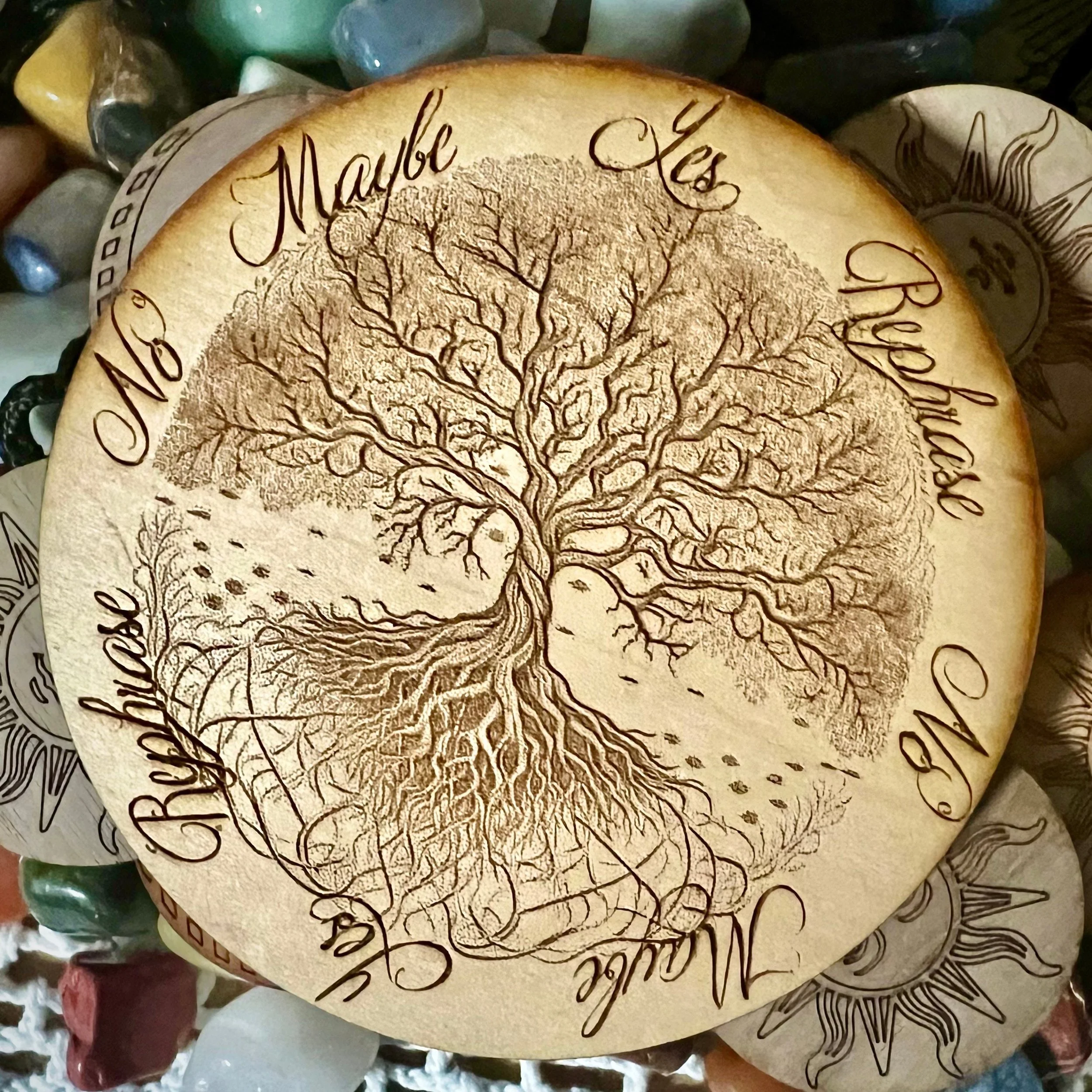 Handmade Tree of Life Pendulum Board