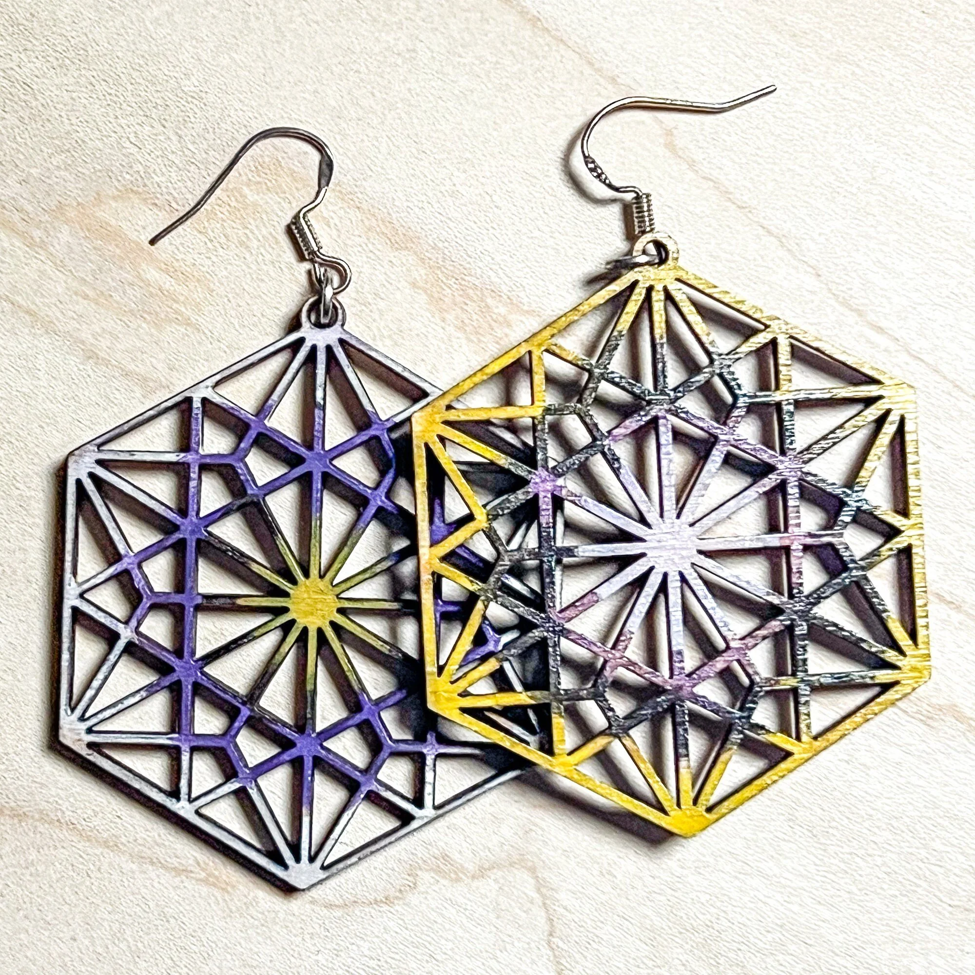 Reversible Sacred Geometry Earrings