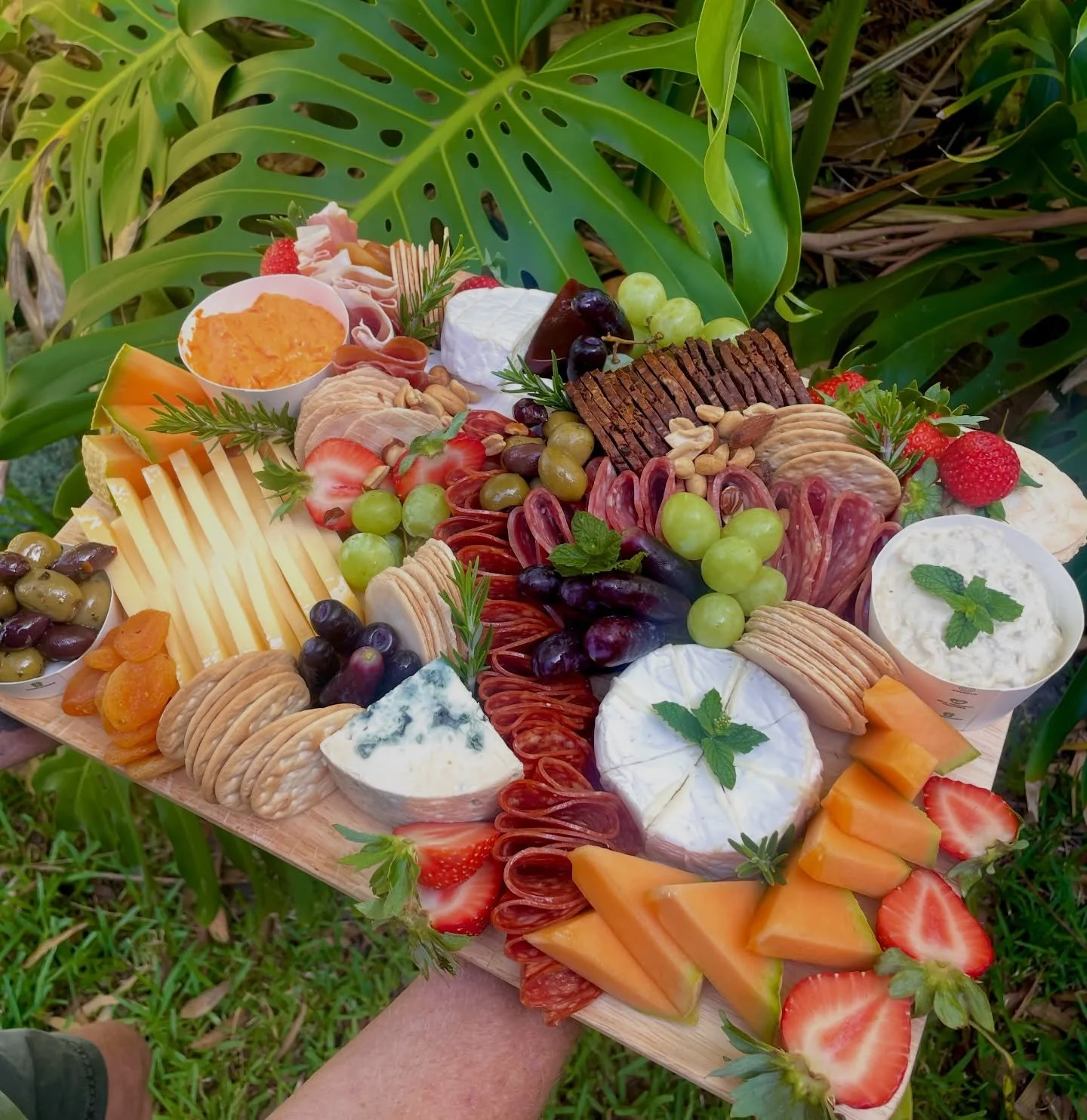 Celebrations big or small - we got you ! 🍇 
This colourful grazing board was made  for a couple celebrating their 30th wedding anniversary. 
We love love .. and cheese 🫶🏼