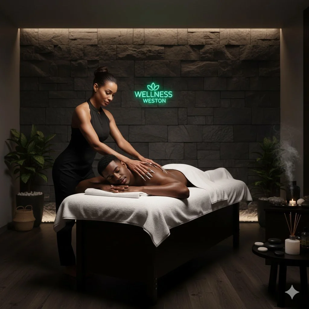 Claw Massage in the Salt Room