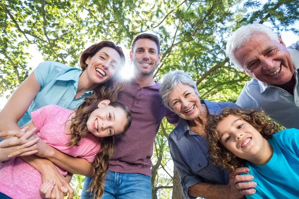 Multi-generational family enjoying time together outdoors, creating meaningful memories