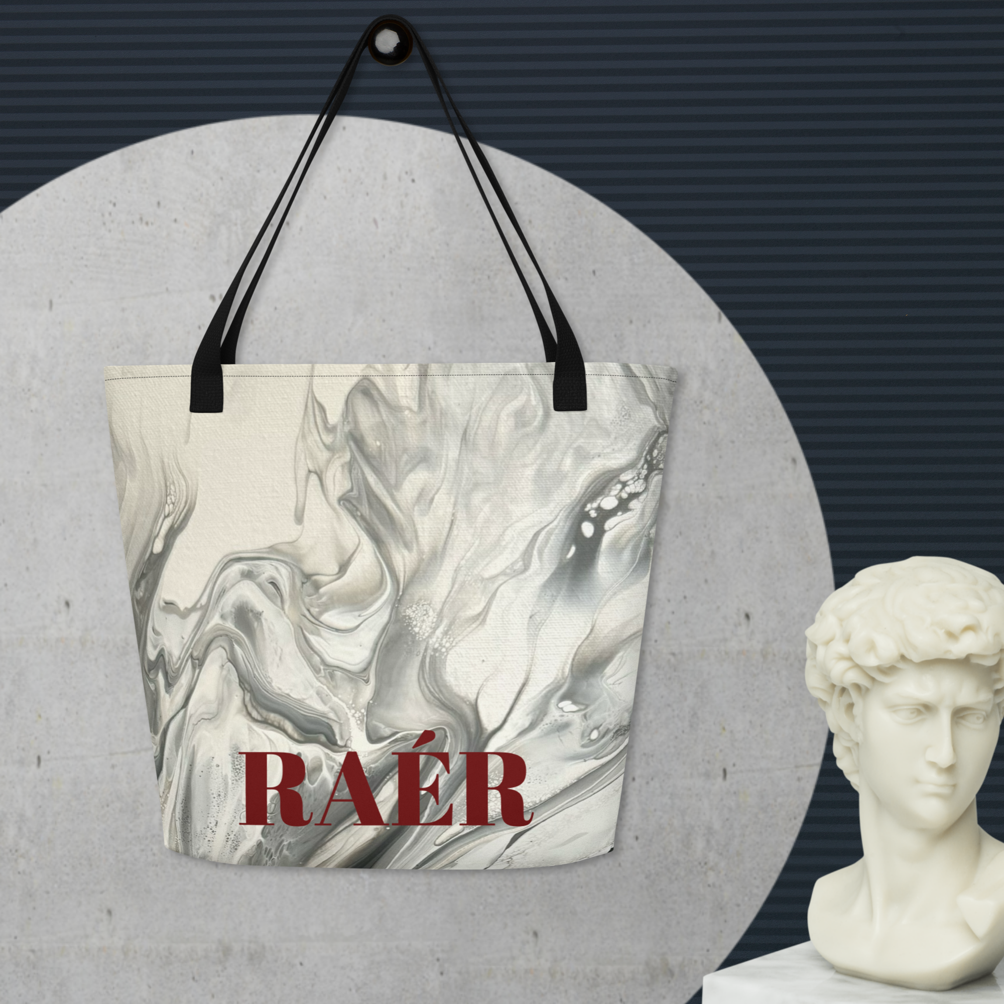 Marble Large Tote Bag
