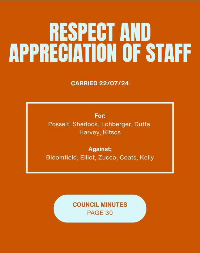Respect and Appreciation of Staff