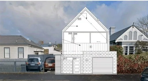 Planning is broken.

I feel incredibly sad to let you know that the development pictured has been refused by Hobart City Council. 

This proposal was for Regent Street, Sandy bay. It was to stand on the footprint of an existing small garage/carport. 