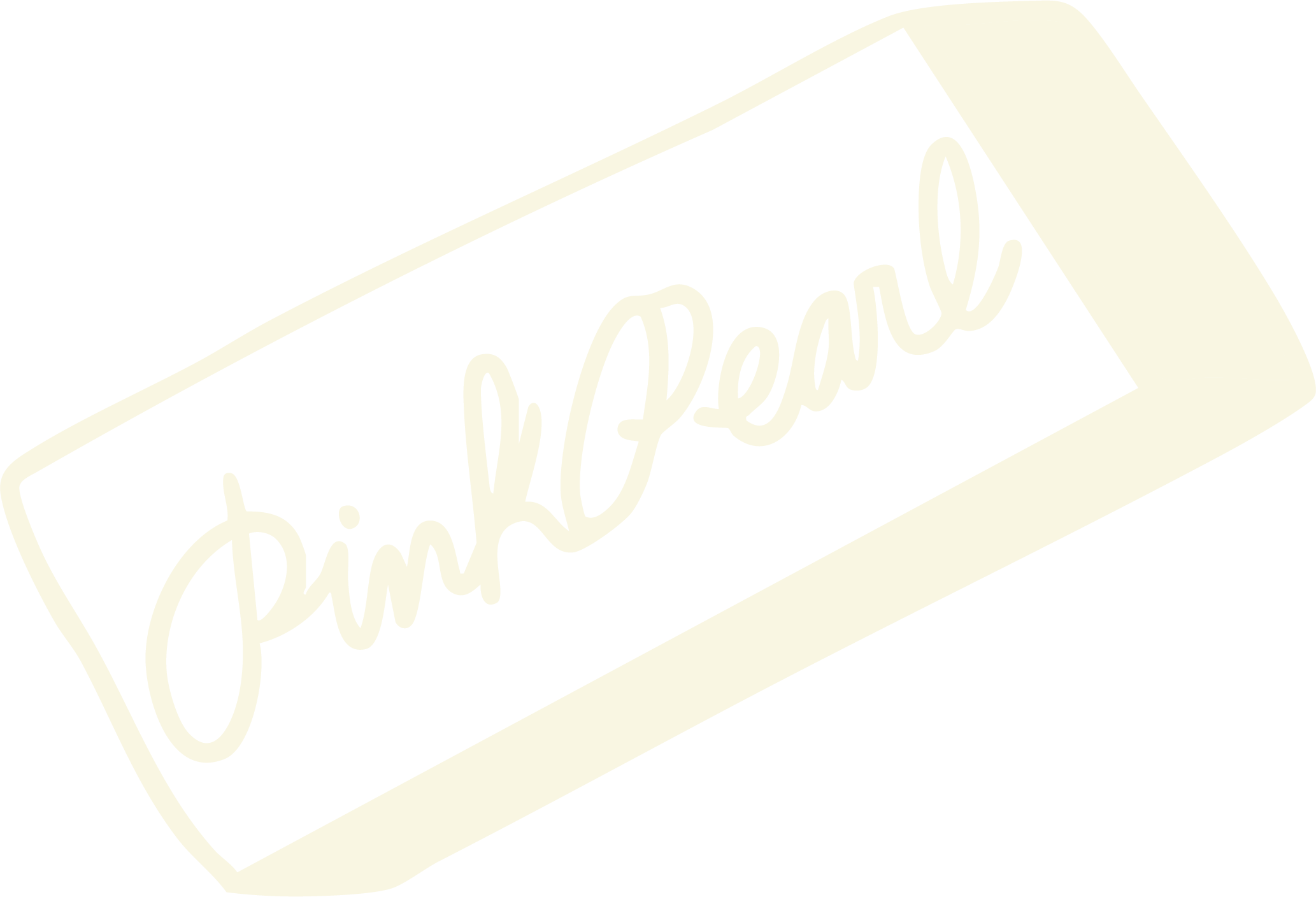 Illustration of a Pink Pearl eraser