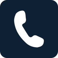 Icon of a telephone receiver on a dark background