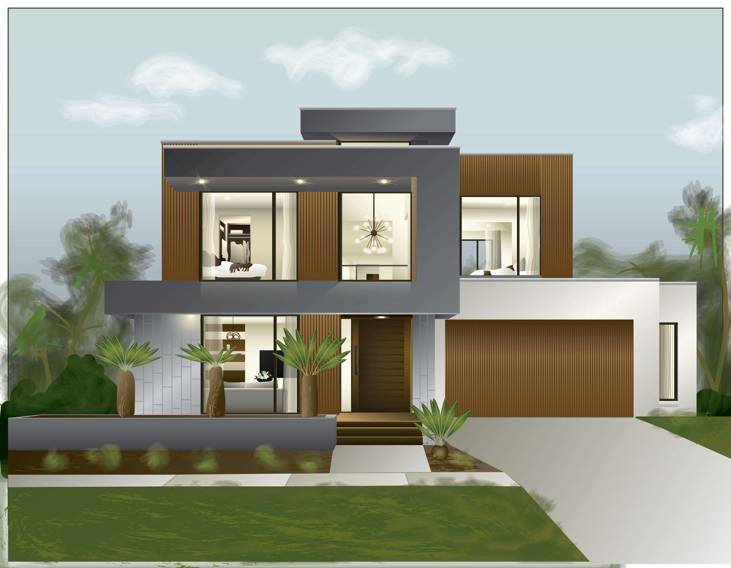 Modern Home Illustration