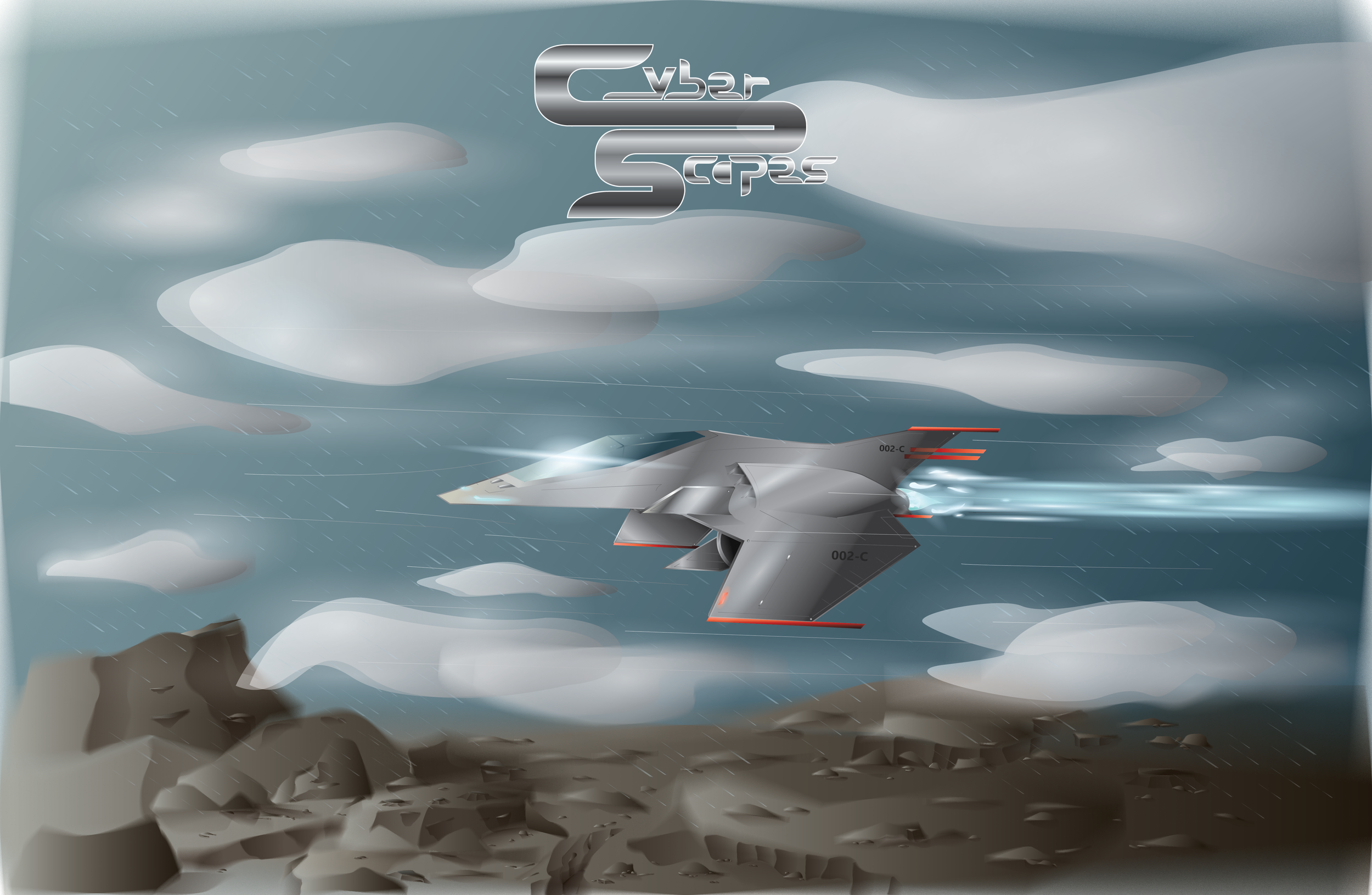 Chazser Spaceship Illustration