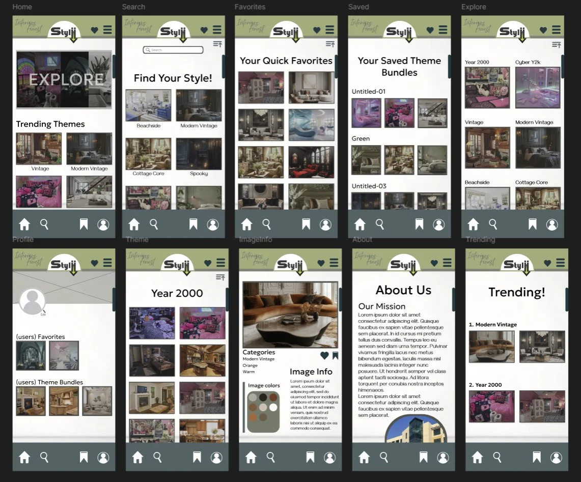 Modern web high fidelity UI/UX mobile design