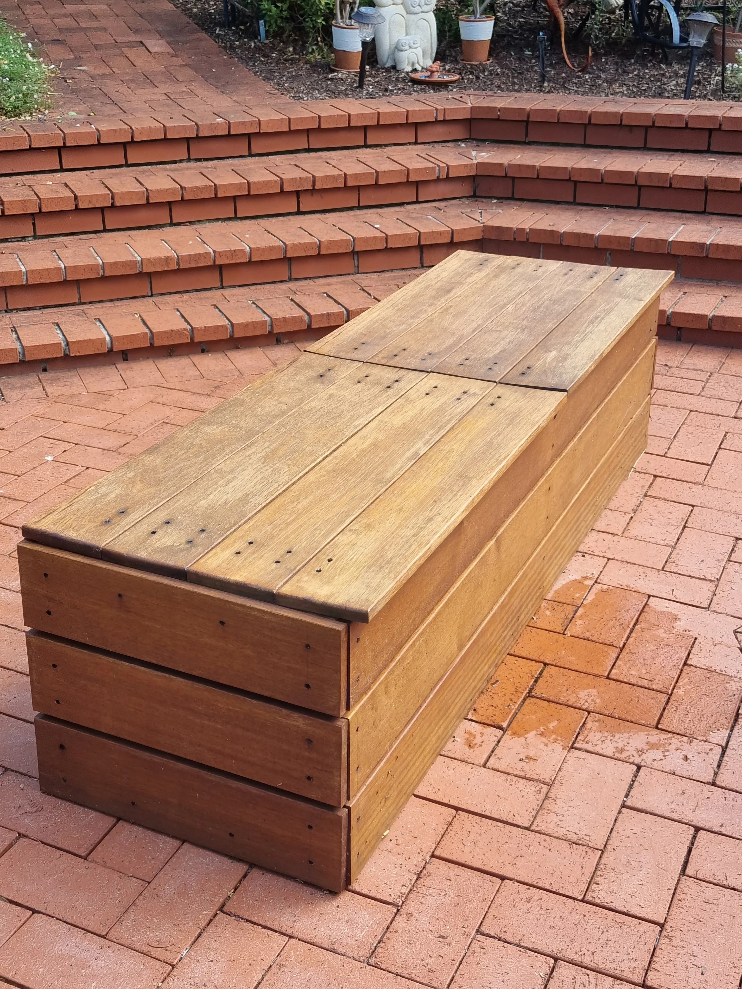Outside Storage Bench Plans