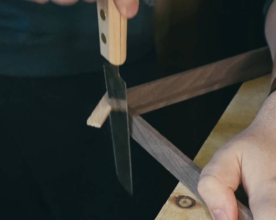 cutting splines flush with a flush saw