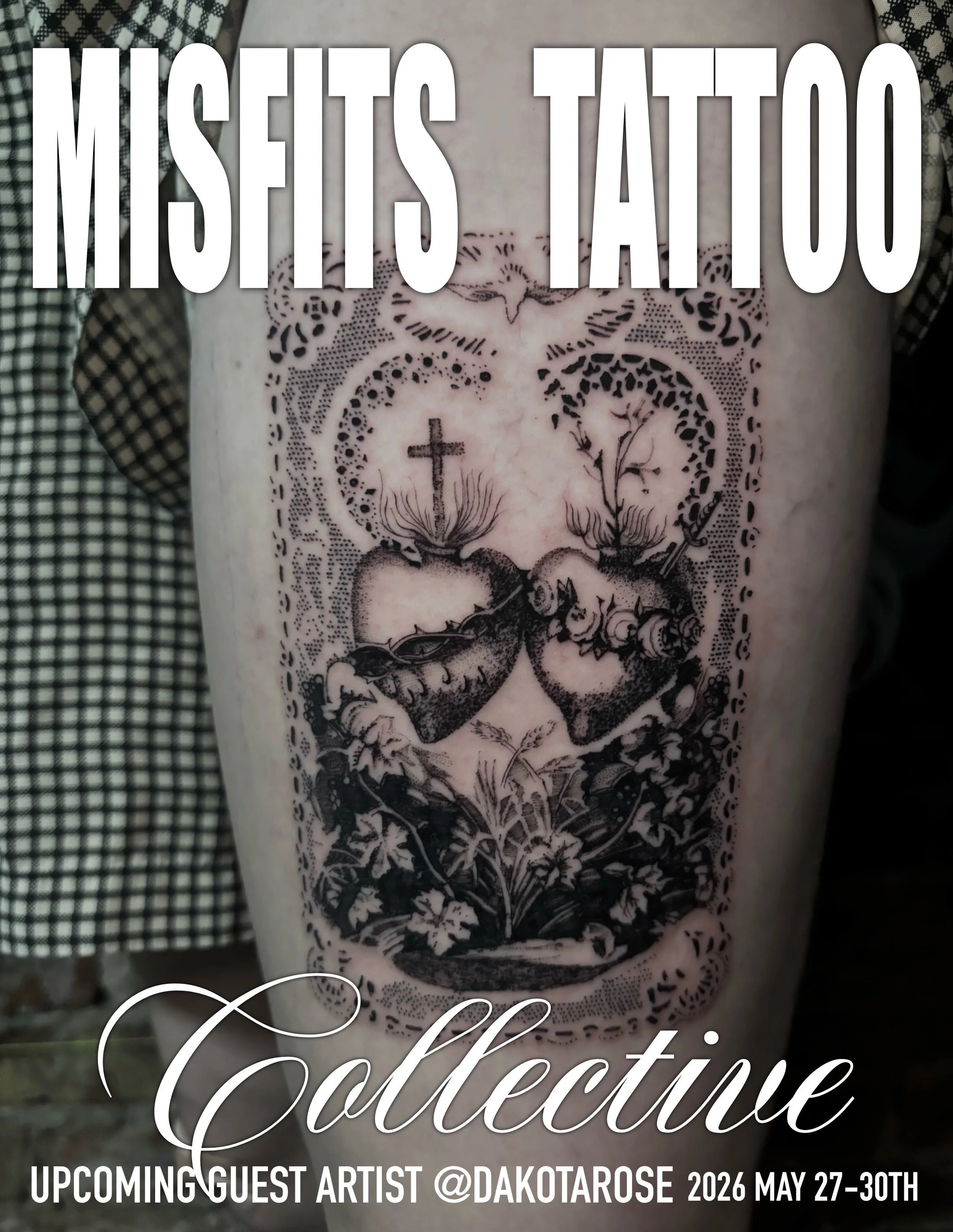 So excited to have @dakotarosetattoos guestspotting with us here again at Misfits Tattoo Collective from May 27-30th. Unfortunately they are FULLY BOOKED again! Follow them to get on their books for Texas next time 🤠

#dallastattooartist #dallastatt