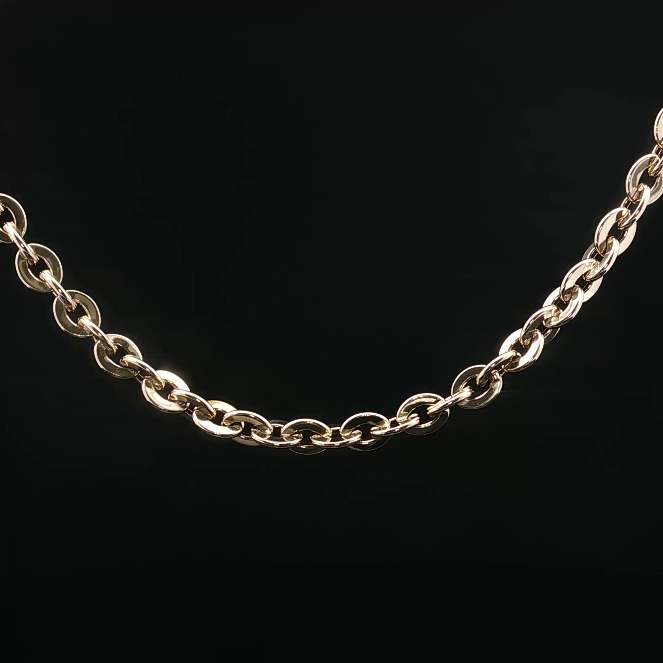CX Fancy Oval Short Link Necklace