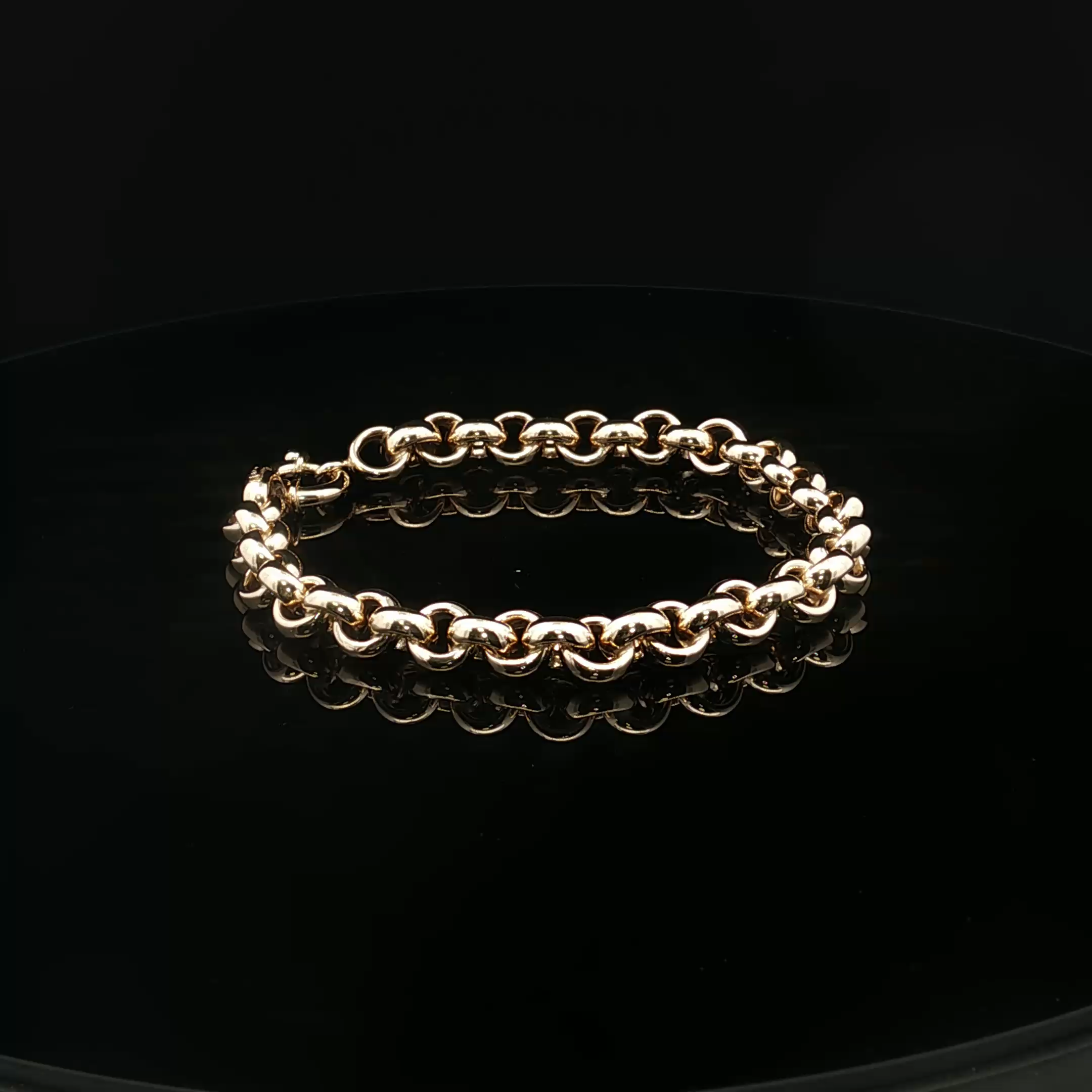 Hollow Rolo Charm Bracelet