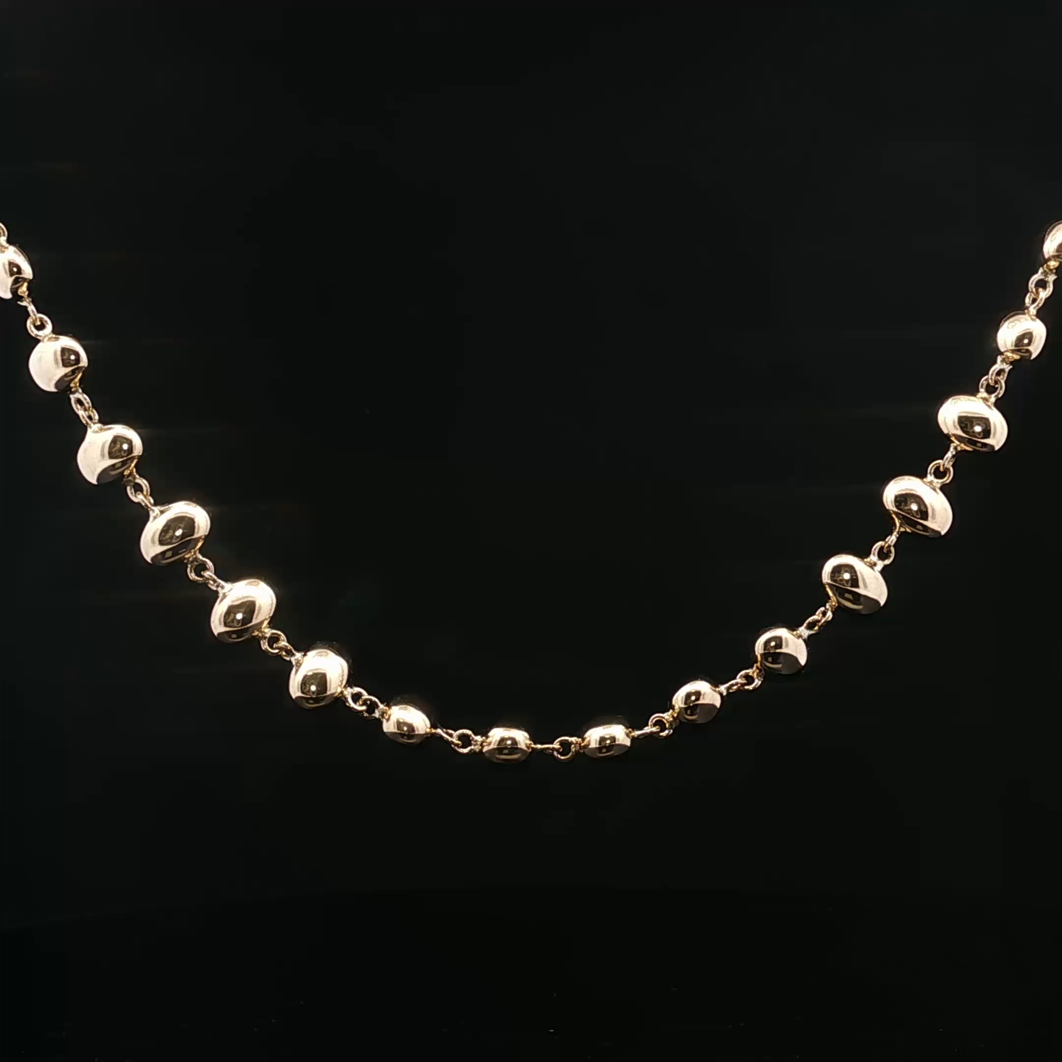 Semi Solid Oval Bead Chain 01