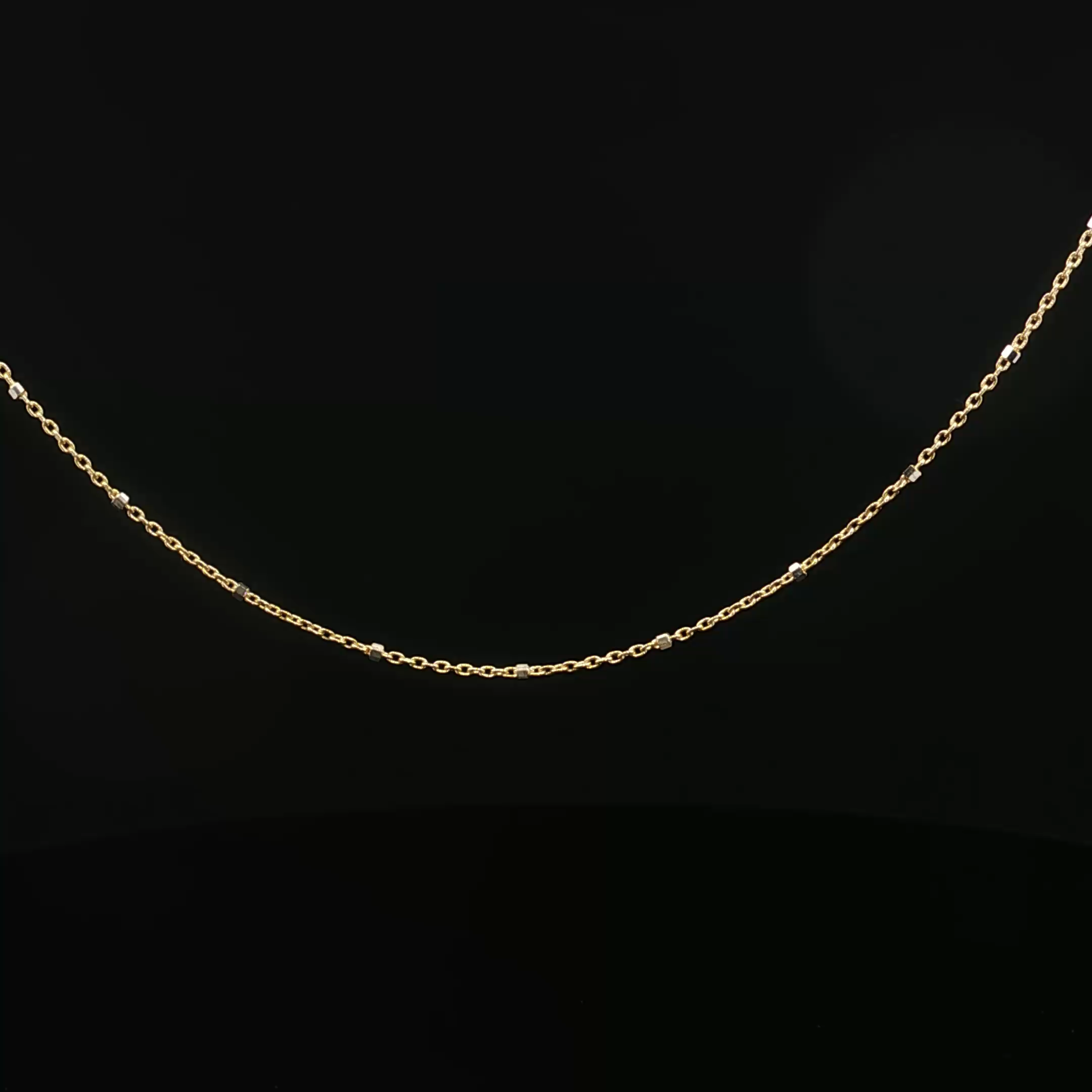 2 Tone Ice Cube Chain
