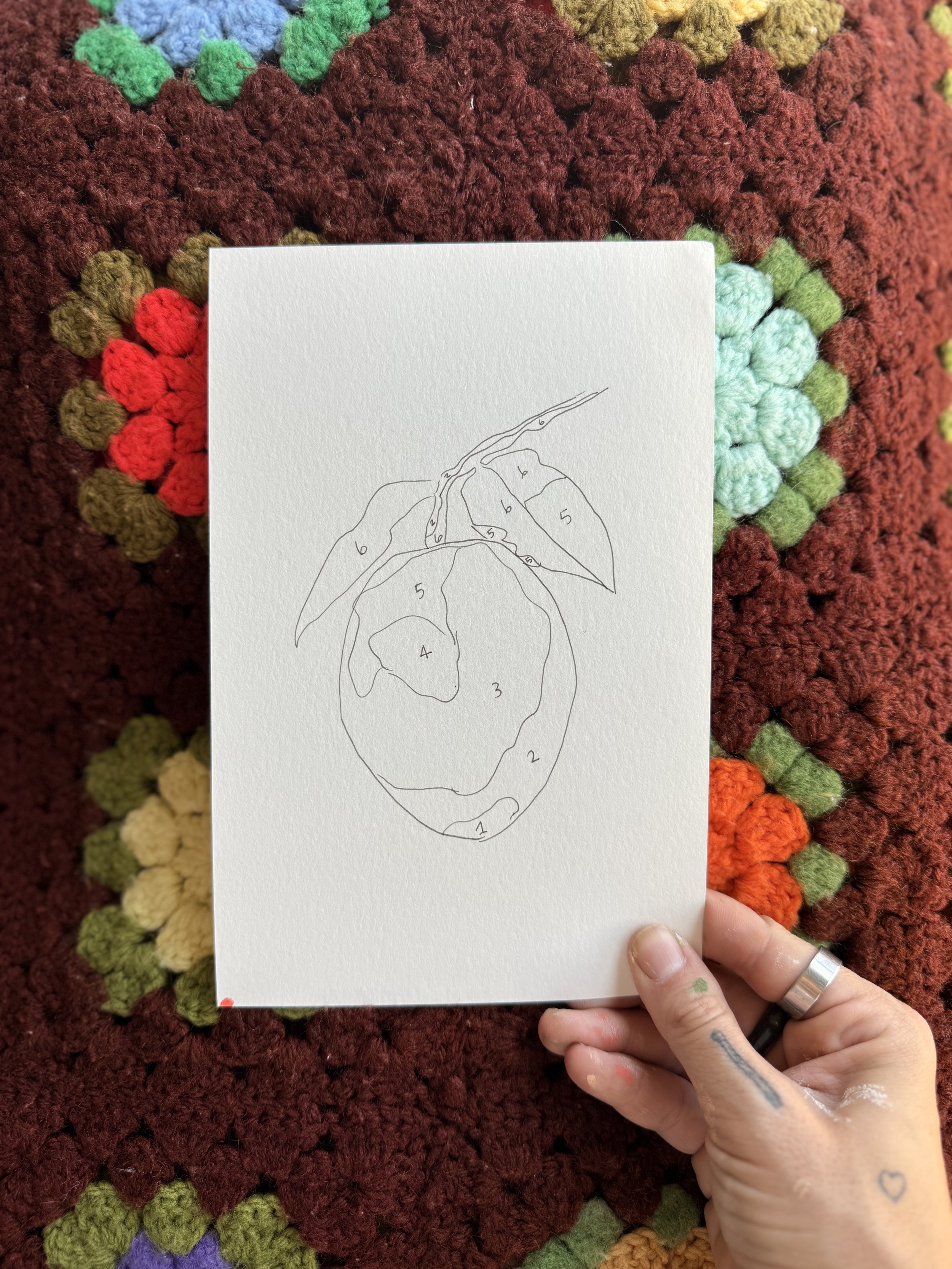 Mango- Handmade Paint by Number