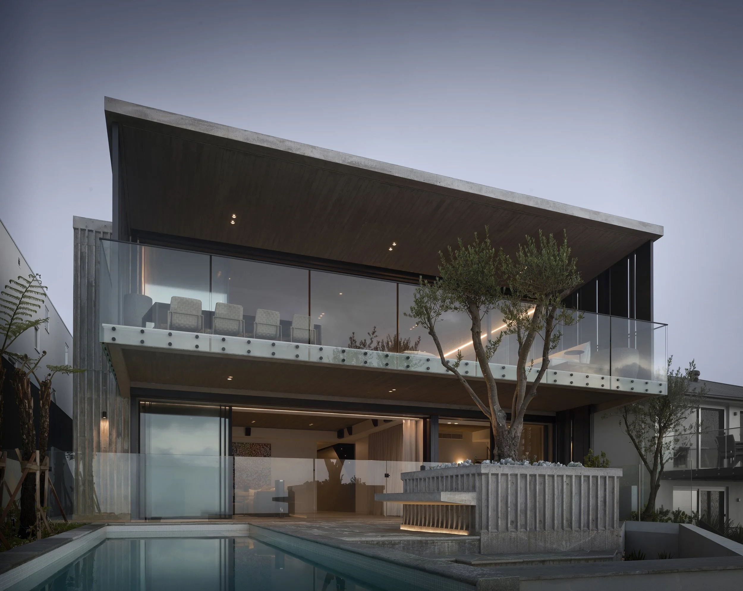 Central coast Killcare award winning concrete home