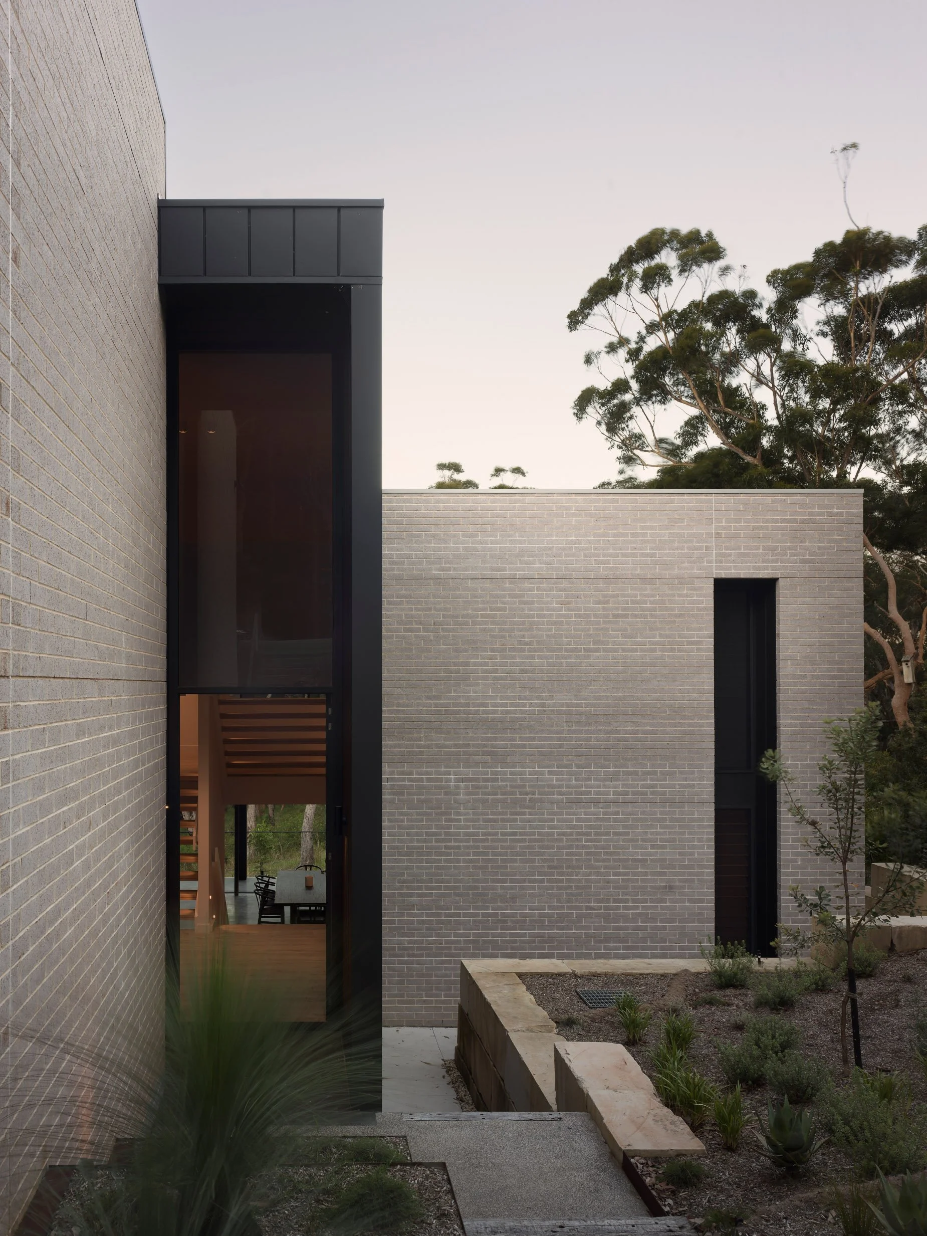 Sand stone retaining walls, face brick homes architectural homes central coast